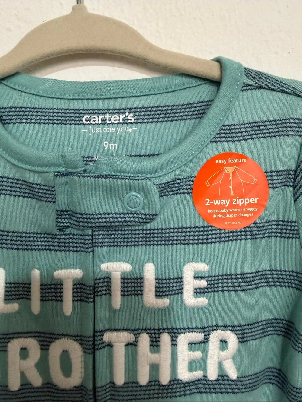 Carter's Teal and Navy Striped 